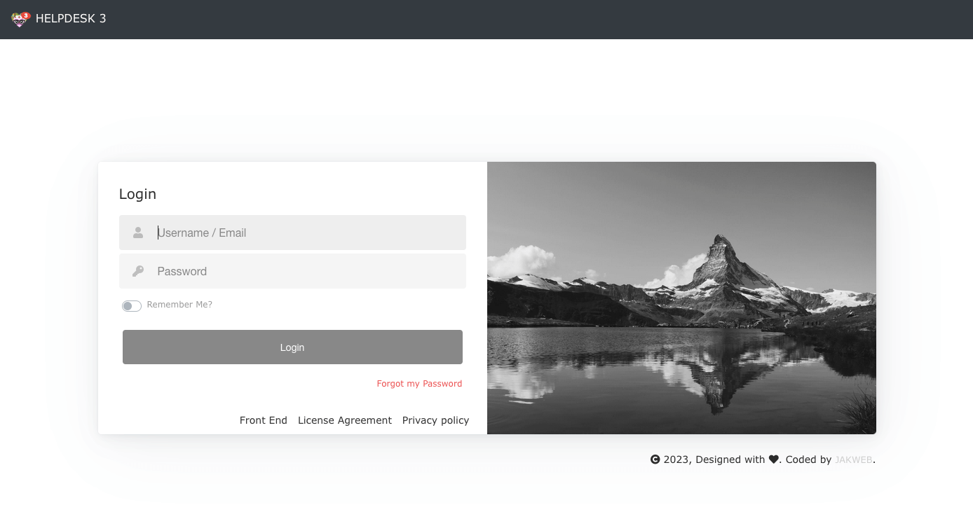 new login template